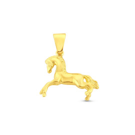 Prívesok zo žltého zlata v tvare koňa