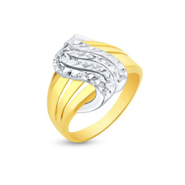 Prsteň zo žltého zlata s diamantovým výbrusom       