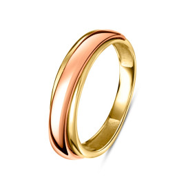 Prsteň zo žltého a ružového zlata - Iliadra
