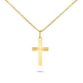 Prívesok zo žltého zlata v tvare krížíka - Celestia