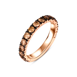 Briliantový prsteň z ružového zlata - Elowen