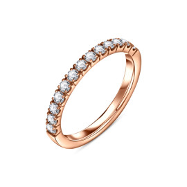 Briliantový prsteň z ružového zlata - Isolde