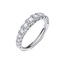Briliantový prsteň z bieleho zlata - Elowen