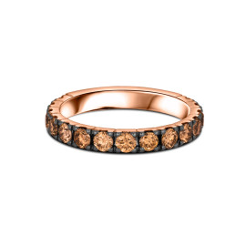 Briliantový prsteň z ružového zlata - Elowen