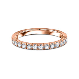 Briliantový prsteň z ružového zlata - Isolde