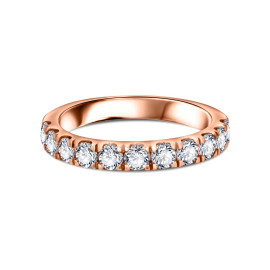 Briliantový prsteň z ružového zlata - Thalassa