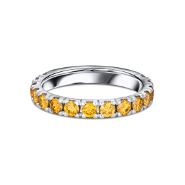 Briliantový prsteň z bieleho zlata - Evadne