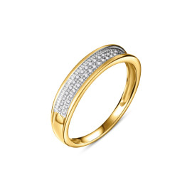 Briliantový prsteň zo žltého zlata - Seraphima