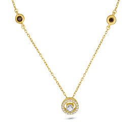 Diamantový náhrdelník zo žltého zlata - Thalassa