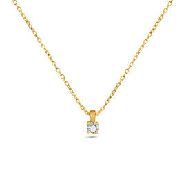 Diamantový náhrdelník zo žltého zlata - Ondina