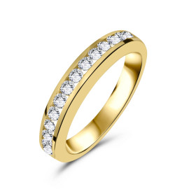 Diamantový prsteň zo žltého zlata - Coralie