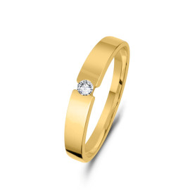 Diamantový prsteň zo žltého zlata - Colette 