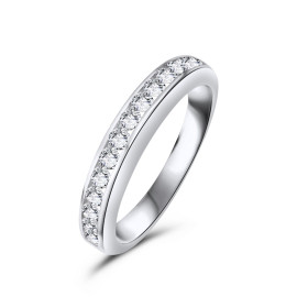 Diamantový prsteň z bieleho zlata - Denise 