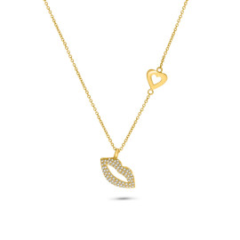 Diamantový náhrdelník z ružového zlata - Jocelyne