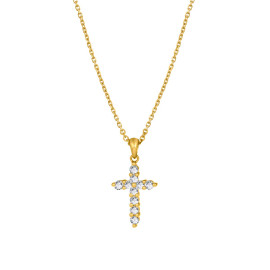 Diamantový náhrdelník z ružového zlata - Larissa 