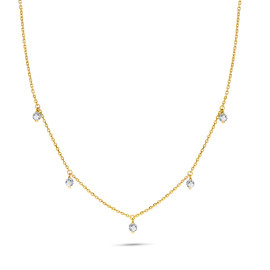 Diamantový náhrdelník z ružového zlata - Madelaine
