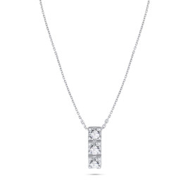 Diamantový náhrdelník z bieleho zlata - Fabienne