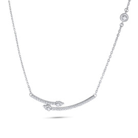 Diamantový náhrdelník z bieleho zlata - Huguette