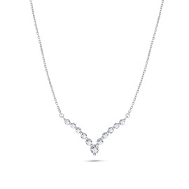 Diamantový náhrdelník z bieleho zlata - Francine