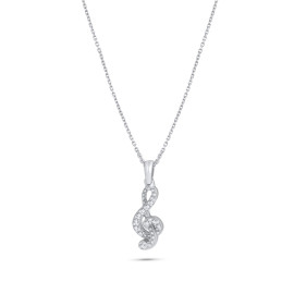 Diamantový náhrdelník z bieleho zlata - Jacinthe 