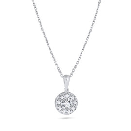 Diamantový náhrdelník z bieleho zlata - Jeanne 