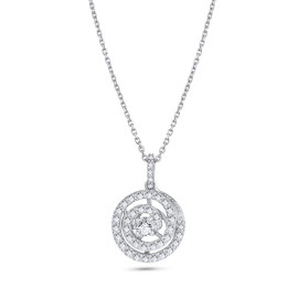 Diamantový náhrdelník z bieleho zlata - Élodie