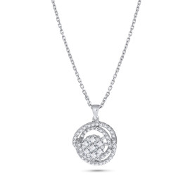 Diamantový náhrdelník z bieleho zlata - Jeannie 