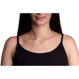 Diamantový náhrdelník z ružového zlata - Maeva