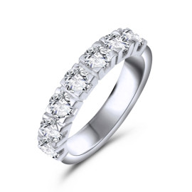 Diamantový prsteň z bieleho zlata - Eulalia