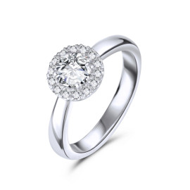 Diamantový prsteň z bieleho zlata - Rosalinda