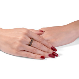 Diamantový prsteň z ružového zlata - Evensong