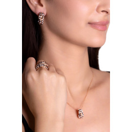Diamantový set šperkov z ružového zlata - Elara