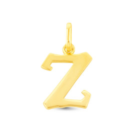Prívesok zo žltého zlata v tvare písmena Z