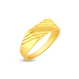 Pánsky prsteň zo žltého zlata