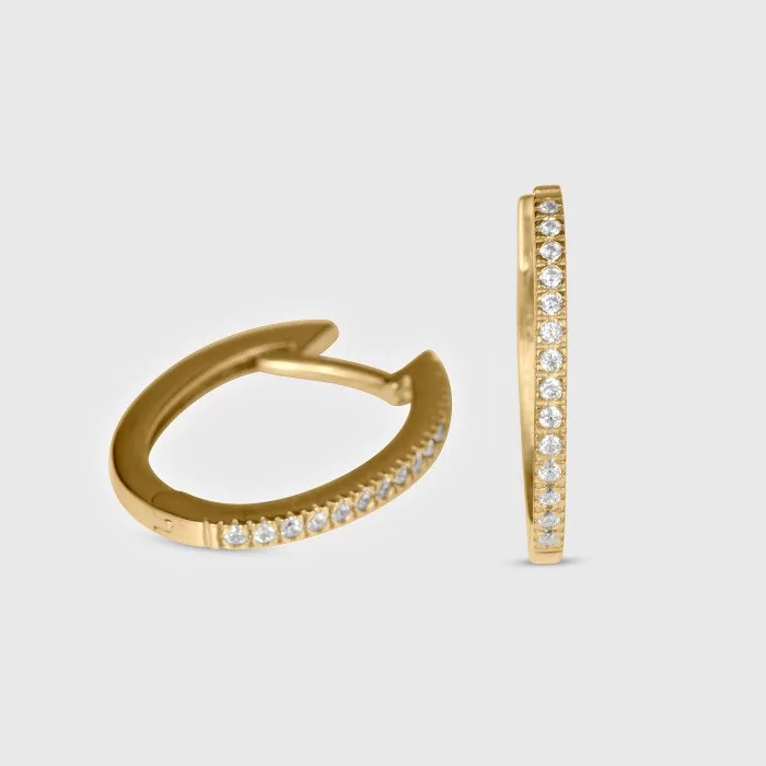 Oválne náušnice so zirkónmi - Lyanna