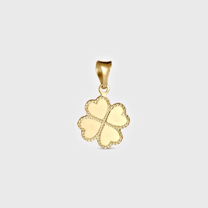Prívesok štvorlístok zo žltého zlata