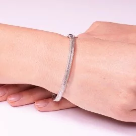 Diamantový náramok z bieleho zlata - Ségolène