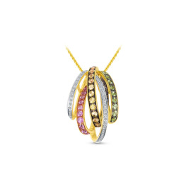  Náhrdelník z 18k zlata s diamantmi - Aurora