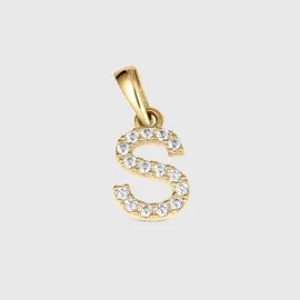 Elegantný prívesok písmeno S so zirkónmi - Astrid