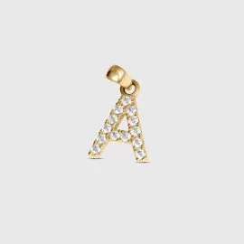 Elegantný prívesok písmeno A so zirkónmi - Zendaya