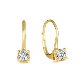 Elegantné náušnice so žiarivými diamantmi - Veronika