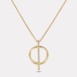 Moderný náhrdelník s diamantmi 