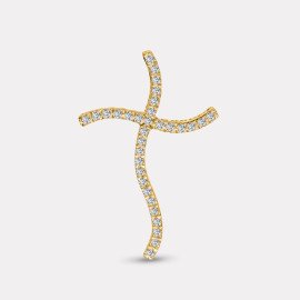 Prívesok krížik so zirkónmi - Sariyah