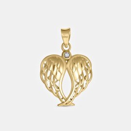 Prívesok zo žltého zlata krídla - Alessandra
