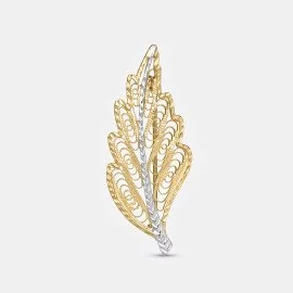 Brošňa zo žltého a bieleho zlata - Emma