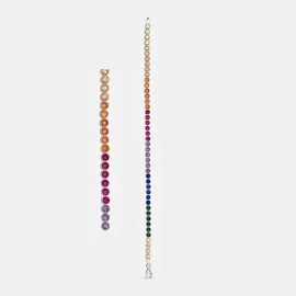 Náramok z bieleho zlata so zirkónmi - Nova