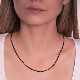 Náhrdelník z bieleho zlata so zirkónmi - Eloise