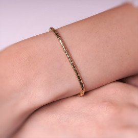 Pánsky náramok zo žltého zlata - Gemma