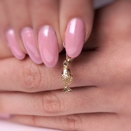 Prívesok zo žltého zlata ryba - Isabela