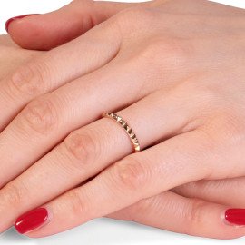 Prsteň z ružového zlata - Amalthea